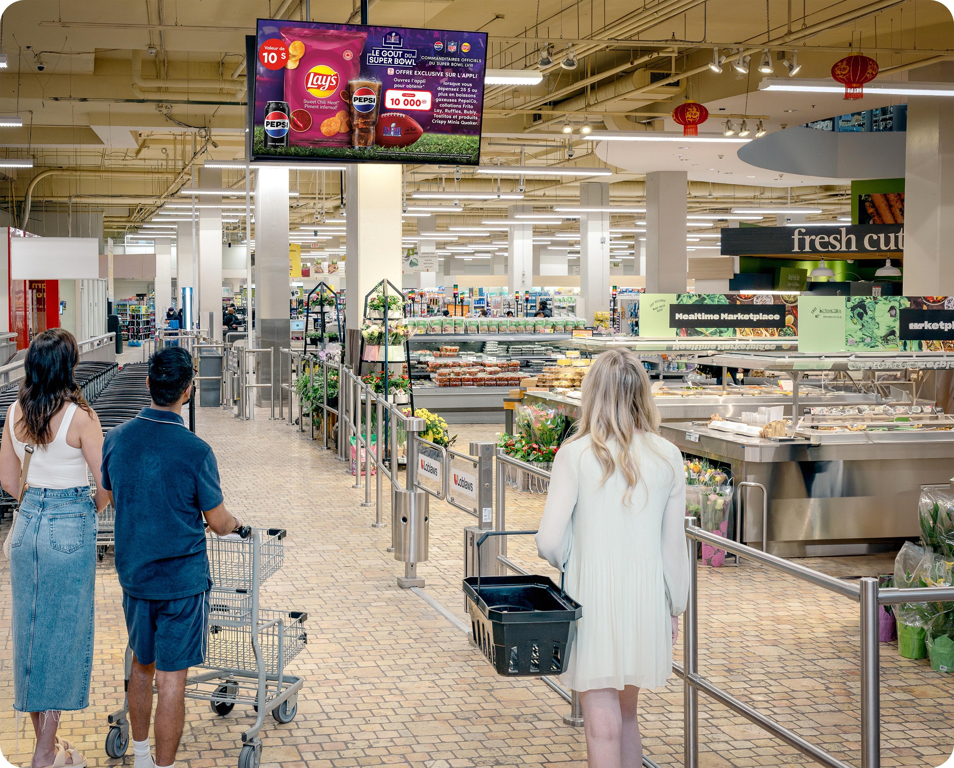 Publicité d'épicerie